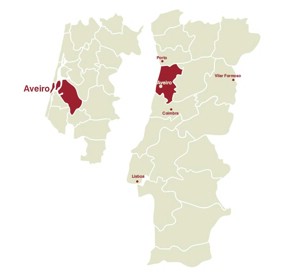 mapa aveiro